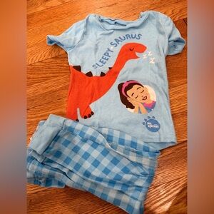 Miss Rachel Toddler Boy Dinosaur Pajamas 4T (runs small)